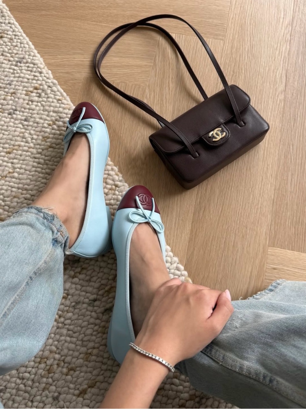 Chanel 26S Blue Ballerina Flats | Size 38 - Picture 4 of 12